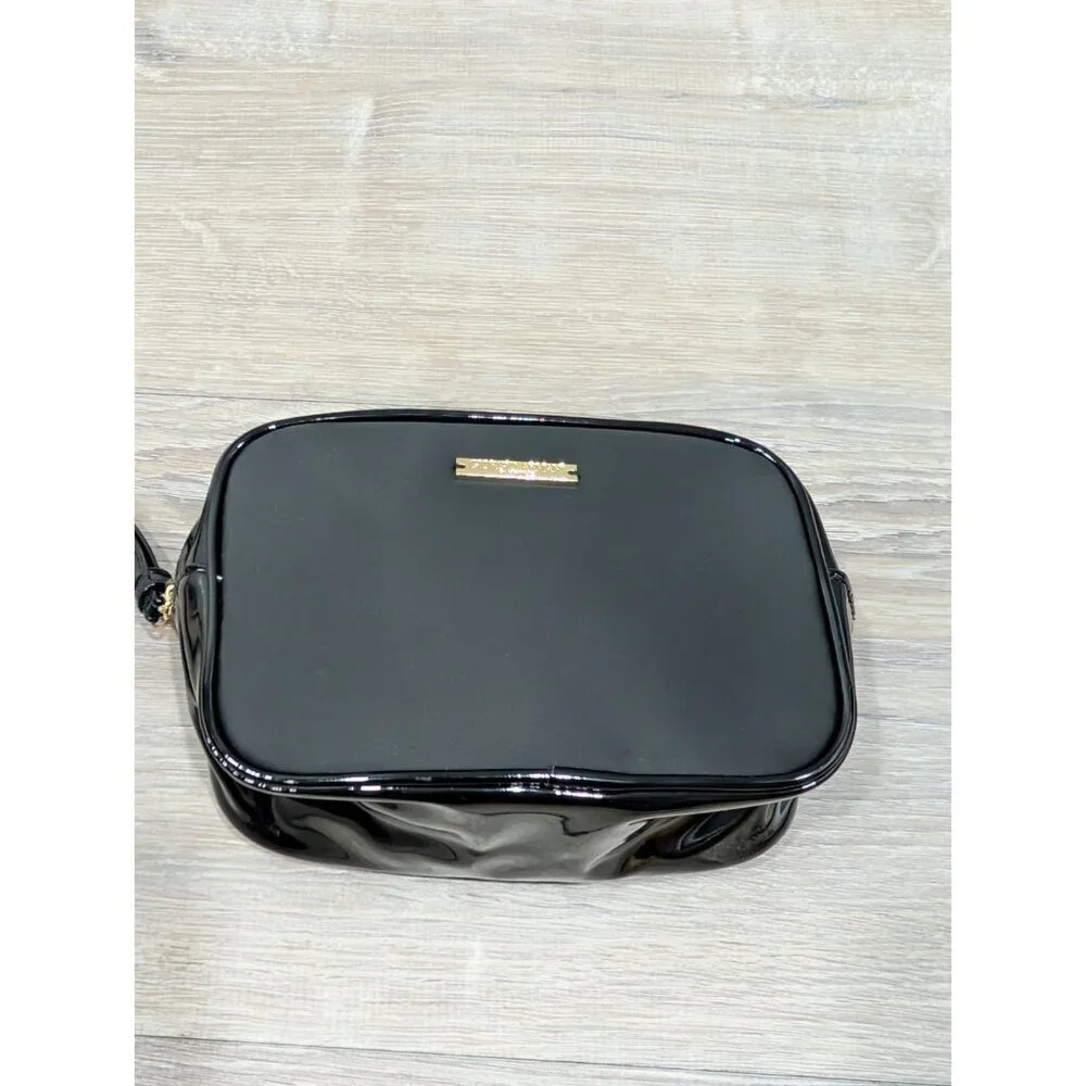 Giorgio Armani Parfum Black Gold Cosmetic Bag Jewelry Case Wristlet Full-zip